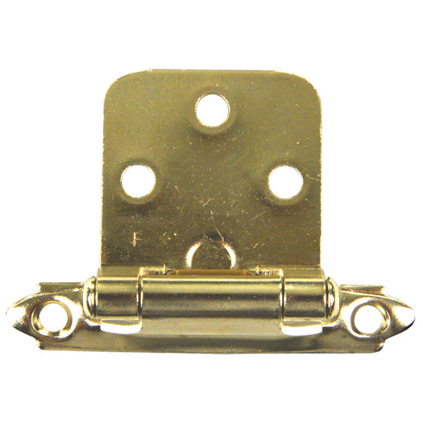 Jr Products JR Products 70595 Self-Closing Flush Mount Hinge - Brass 70595